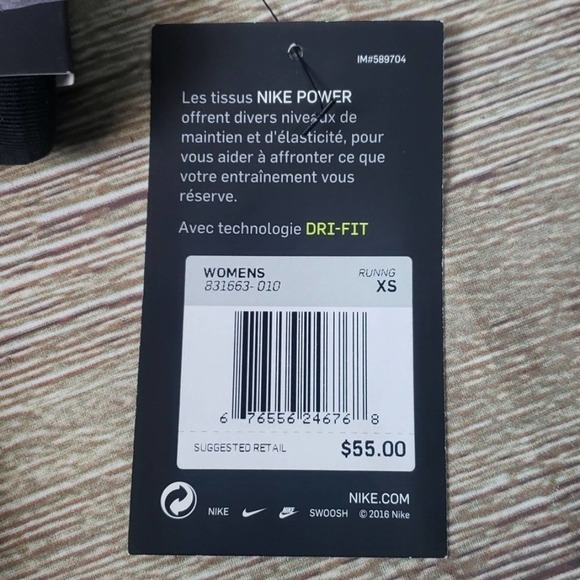 Womens Nike Essential Tight Leggings Sz XS Black Activewear - Picture 4 of 8